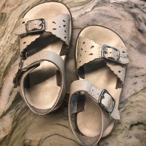 Toddler Girl Jumping Jack Leather Sandals 5.5-6M